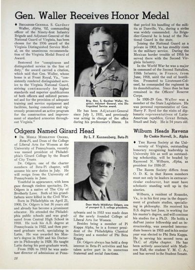 Gen. Waller Receives Honor Medal